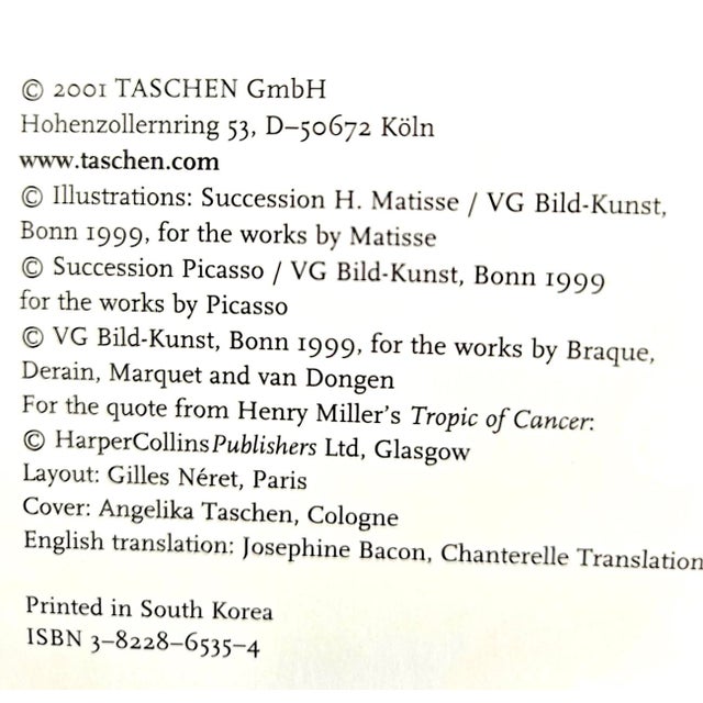 2001 Art Book, "Matisse" by Gilles Neret For Sale - Image 11 of 18