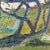 An extraordinary work in the Fauvist style of André Derain. It evokes Derain's painting *Landscape near Chatou*...