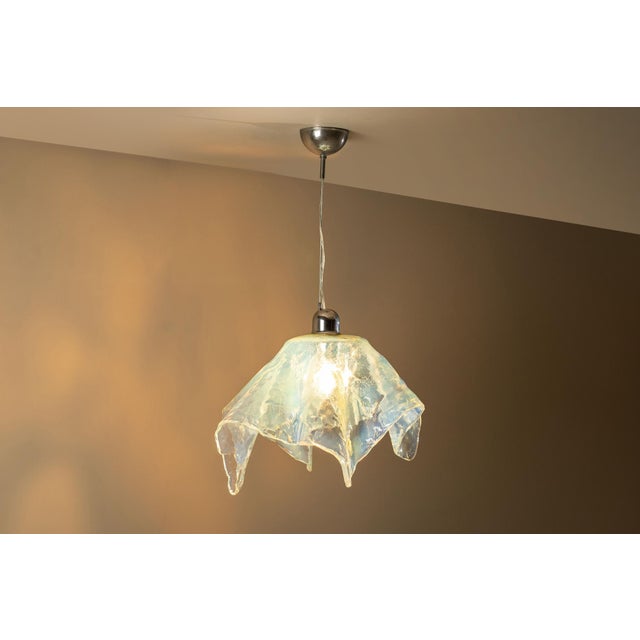 Mid-Century Modern LS 195 Pendant Lamp by Carlo Nason by AV Mazzega, Italy, 1970s For Sale - Image 3 of 15