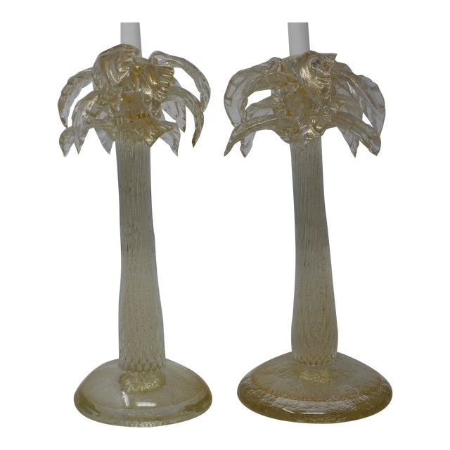 Murano Glass Candle Holders a Pair Chairish