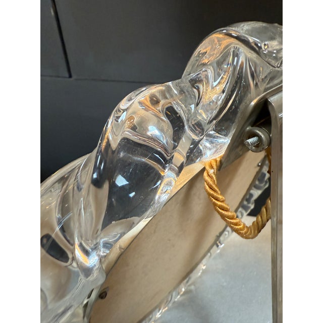 Mid-Century Modern Murano Hand-Cast Glass Table Mirror For Sale - Image 3 of 11