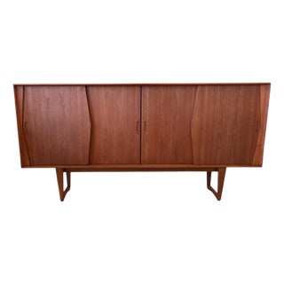 Teak Credenza with Bar Cabinet by Kurt Østervig, 1960s For Sale