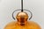 Mid-Century Modern Amber Glass and Copper Ceiling Lamp, 1950s For Sale - Image 10 of 12