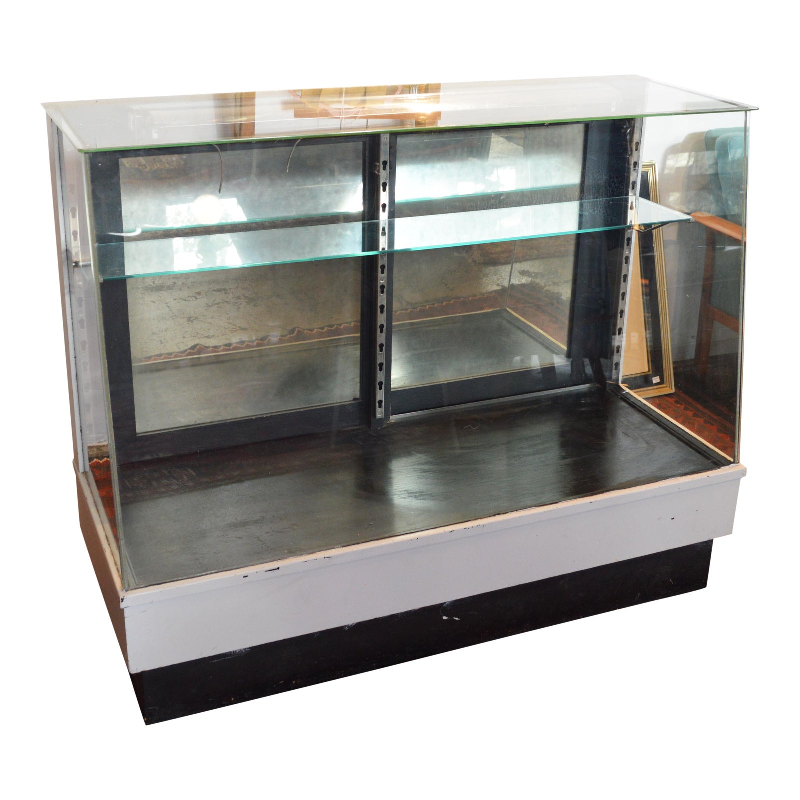 Vintage Lighted Glass Display Case Chairish