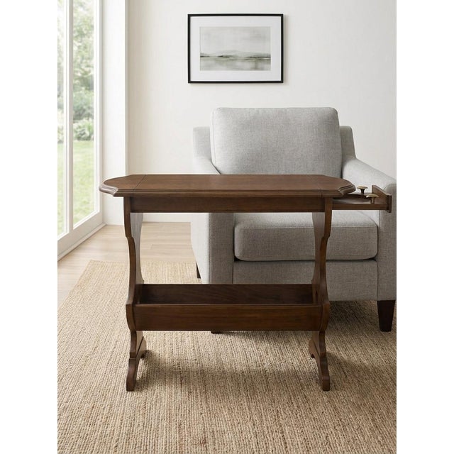 Up for your consideration is a stunning, multi-functional antique mahogany cigarette/smoke table crafted by the renowned...