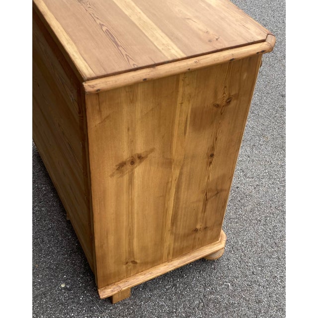 Pine Chest of Four Drawers For Sale - Image 11 of 14