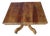 19th Century Square Walnut Pedestal Table For Sale