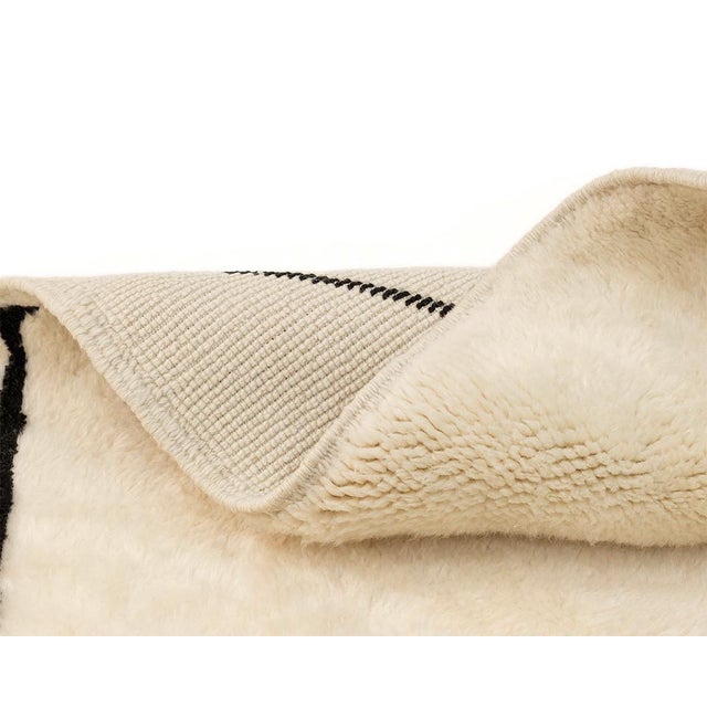 Contemporary Hand-Knotted Wool Rug by Azele Studio For Sale - Image 3 of 9
