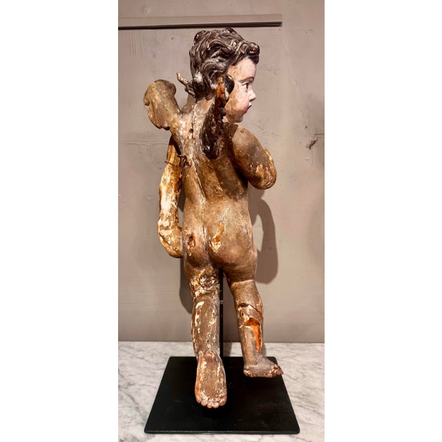 Pair of Italian Putti Statues For Sale - Image 9 of 9