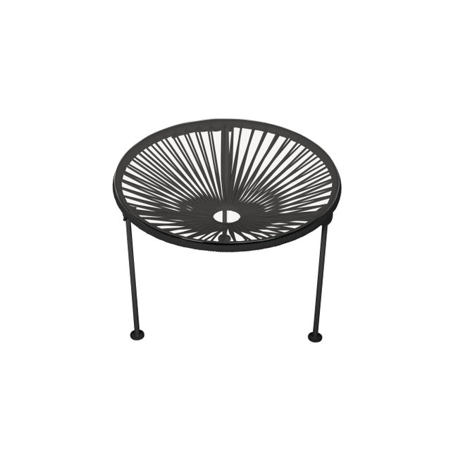 Contemporary Black on Black Zicatela Table For Sale - Image 3 of 3