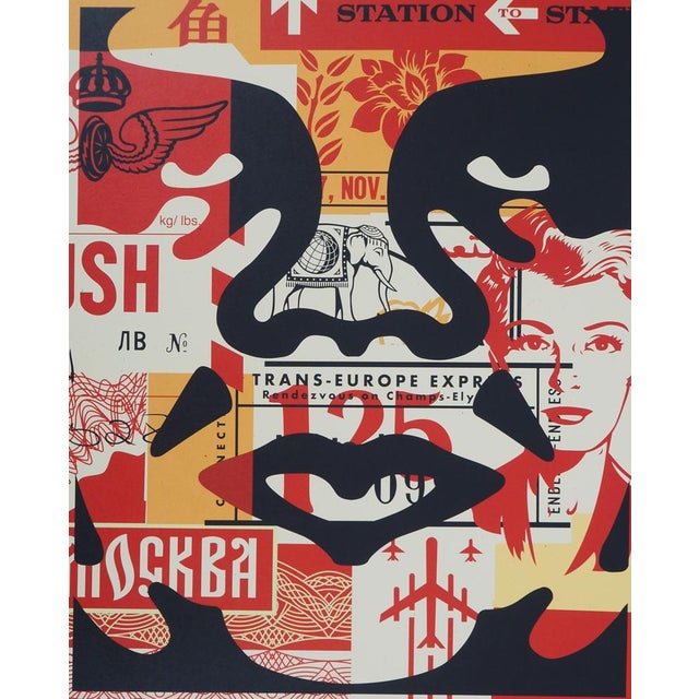 Contemporary Shepard Fairey, Face Collage II, Lithograph For Sale - Image 3 of 8