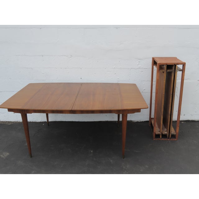 Mid Century Modern Extra Long Dining Table With 3 Leaves 6426 For Sale - Image 13 of 18