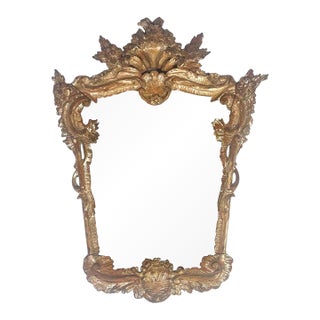 19th C. Italian Rococo Style Mirror For Sale