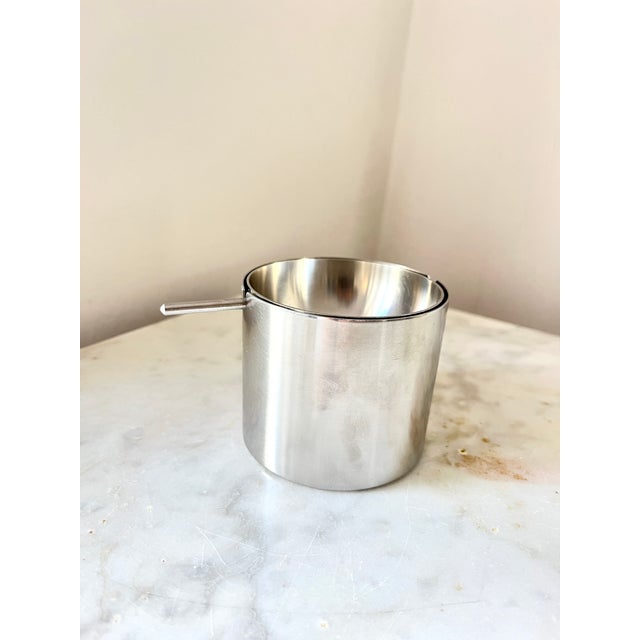 Vintage Danish Cylinda Line Tiltable Ashtrays by Arne Jacobsen for Stelton, 1970s, Set of 2 For Sale - Image 12 of 14