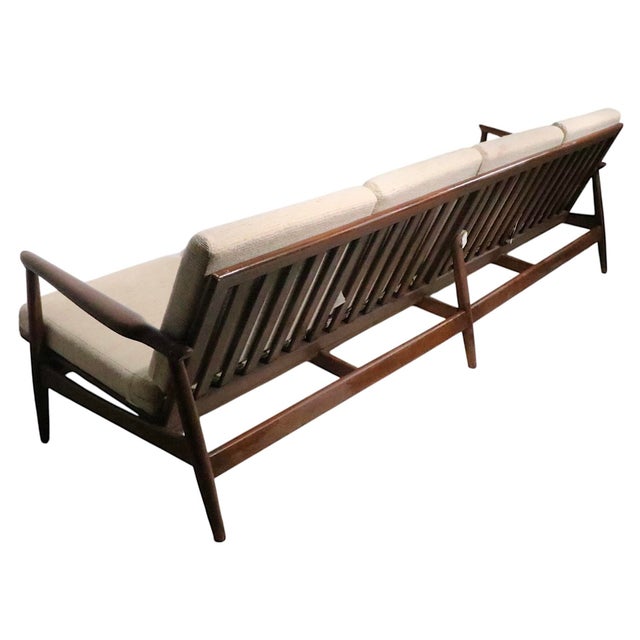 Large Mid Century Danish Modern Style Sofa For Sale - Image 10 of 17