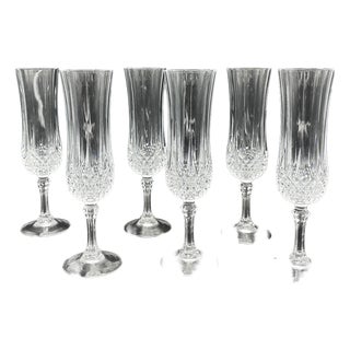 Vintage Champagne Flute from Cristal d'Arques, 1970s, Set of 6 For Sale