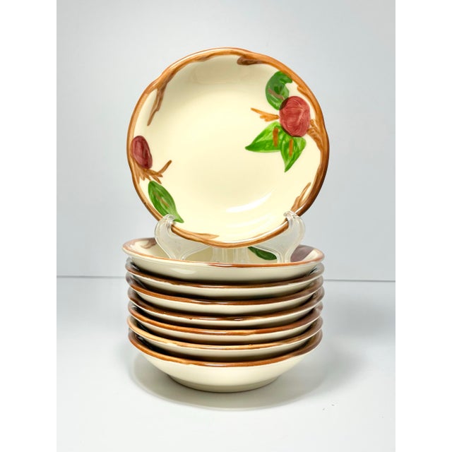 Franciscan “Apple” Set of 8 Dessert Bowls 5 1/4” Good vintage condition. No chips, cracks, or fleabites. Length 5 1/4”...