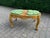 1980s 1980 Italian Baroque Gold Beech Green Velvet Bench - 1 Pc For Sale - Image 5 of 13
