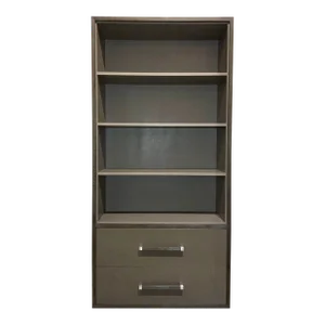 Theodore Alexander Modern Taupe Rowley Bookcase