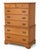 Vintage Solid Maple Nutmeg Wood Ethan Allen Chest of Drawers For Sale In Tampa - Image 6 of 11