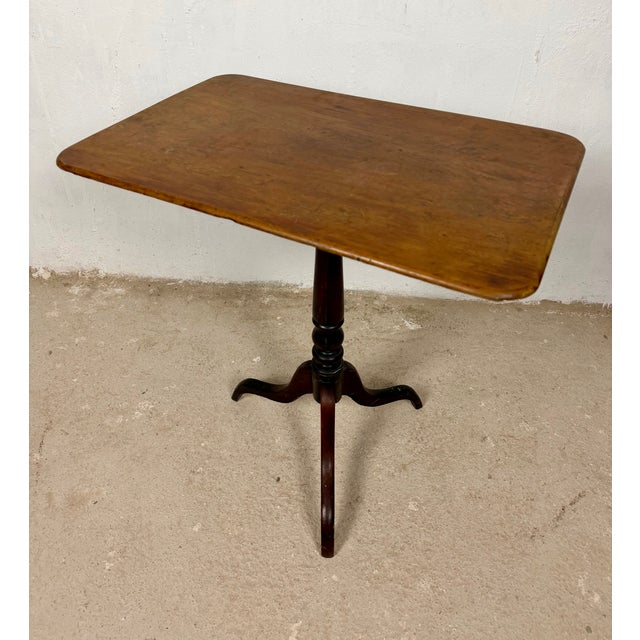 20th Century Spanish Rectangular-Top Side Table on Tripod Base, 1940 For Sale - Image 13 of 14