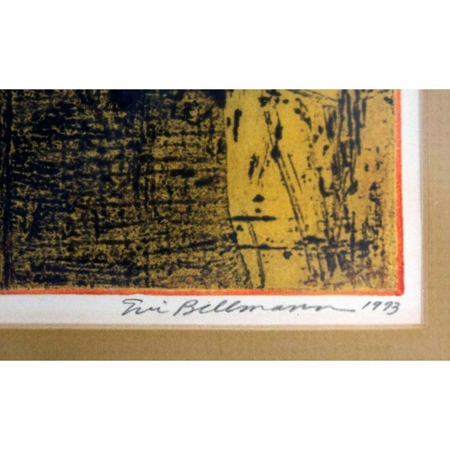 Printmaking Materials 1973 Biomorphic Intaglio Etching by Eric Bellmann For Sale - Image 7 of 8