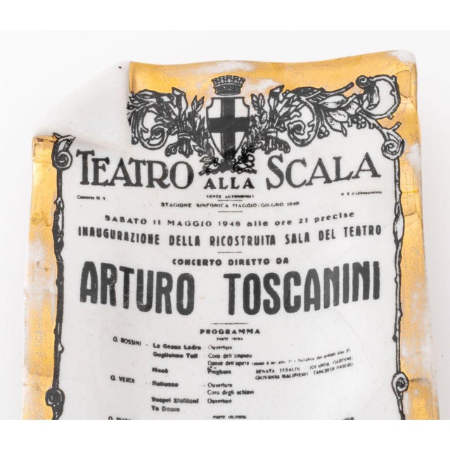 Contemporary Fornasetti "Toscanini's Concert" Porcelain Tray For Sale - Image 3 of 7