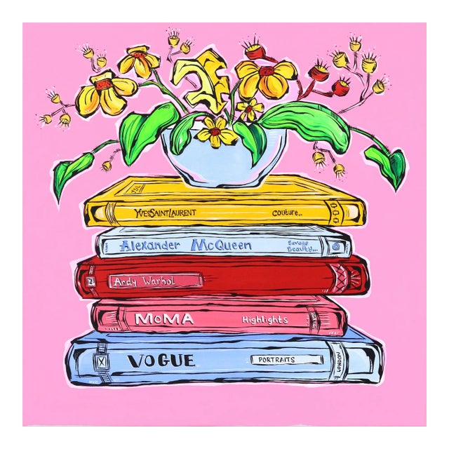 Yes Please - Colorful Contemporary Expressionist Still Life Painting Original Artwork by Jonjo Elliott For Sale