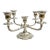 1950s English Silverplate 5-Arm Candelabra by Roberts & Belk in a Neo-Rococo Style For Sale