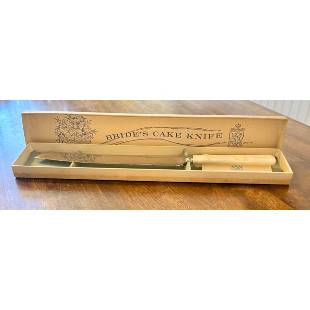 Mid 20th Century Bride’s Knife by Kirk Matz Sheffield w/ Box For Sale - Image 6 of 12