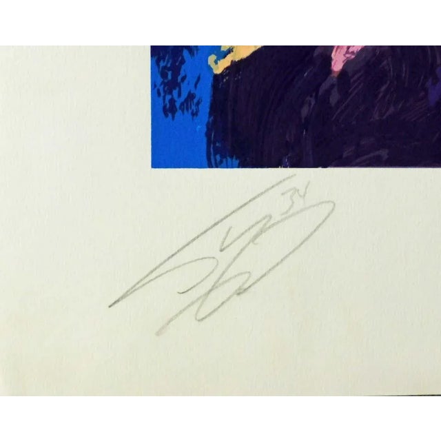 Impressionist LeROY Neiman Shaq Serigraph Signed Fine Art Serigraph Basketball For Sale - Image 3 of 6
