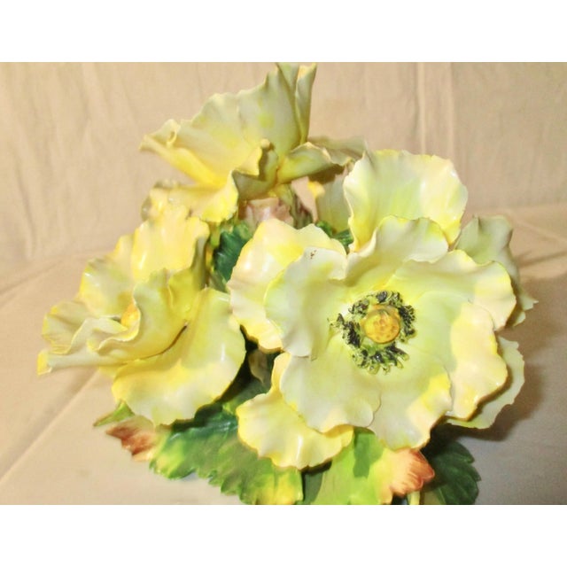 Ceramic 1990s Italian Ceramic Floral Bouquet For Sale - Image 7 of 10