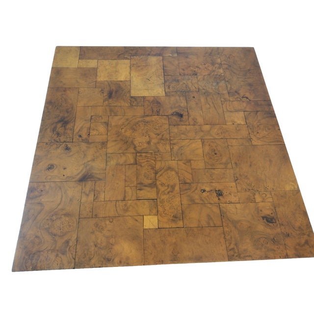 Wood Burl Walnut Patchwork Coffee Table in the Style of Paul Evans, Circa 1950s For Sale - Image 7 of 10