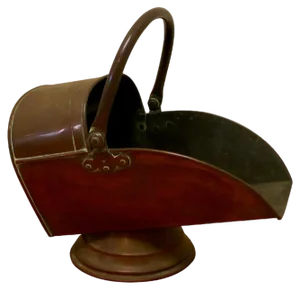 Large Arts and Crafts Copper Helmet Coal Scuttle, 1880
