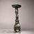 Chinese Vintage Archaic Bronze Human-Form Oil Lamp – Figural Beast Base For Sale - Image 3 of 9