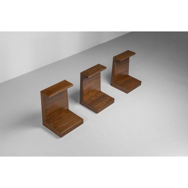 Vintage Jan De Jong Praying Benches, 1966, Set of 3 For Sale - Image 10 of 18