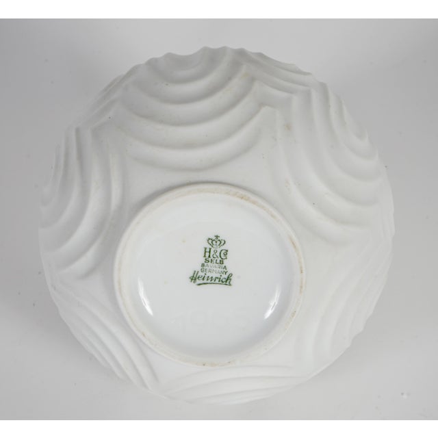 Heinrich & Co. Vintage Heinrich White Ceramic Vase For Sale - Image 4 of 5