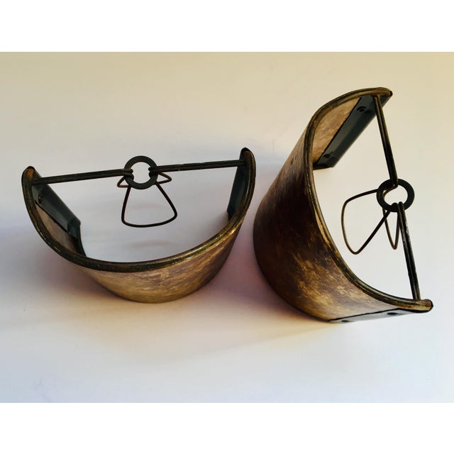 Arts & Crafts Mica Lamp Shades - a Pair For Sale - Image 3 of 6