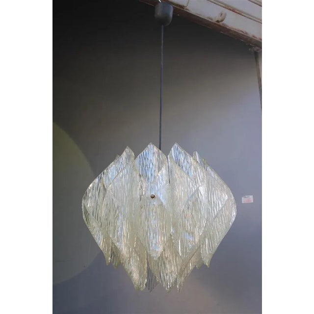 Italian Acrylic Glass Ceiling Light, 1970s For Sale - Image 12 of 12