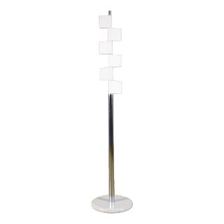 Space Age Coat Rack in Chrome Metal and ABS, 1970s For Sale