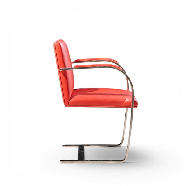 Metal Knoll Brno Flat Bar Mid Century Chrome Dining Chairs - Set of 6 For Sale - Image 7 of 11
