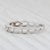 Contemporary New 0.15ctw Diamond Ring 14k White Gold Size 6.5 Band Wedding Stackable For Sale - Image 3 of 7
