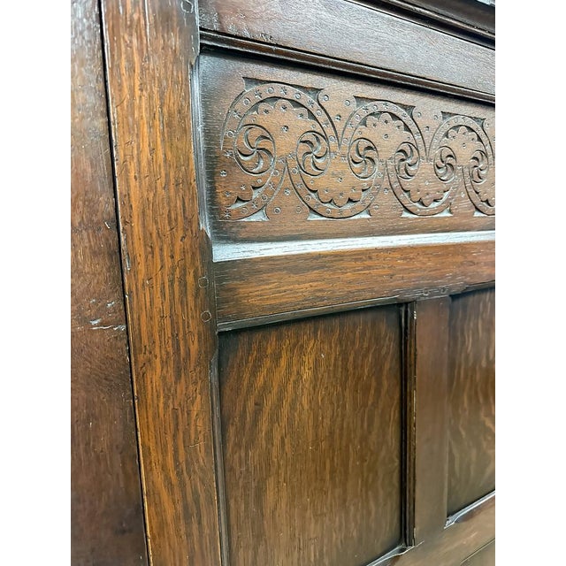 Antique Robe Wardrobe in Oak, 1890s For Sale - Image 9 of 12