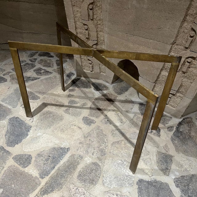 Arturo Pani 1950 Vintage Bronze Console Table Base Attributed to Arturo Pani For Sale - Image 4 of 6