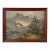 Mid 20th Century Acrylic Landscape Painting on Board With Original Wood Frame For Sale