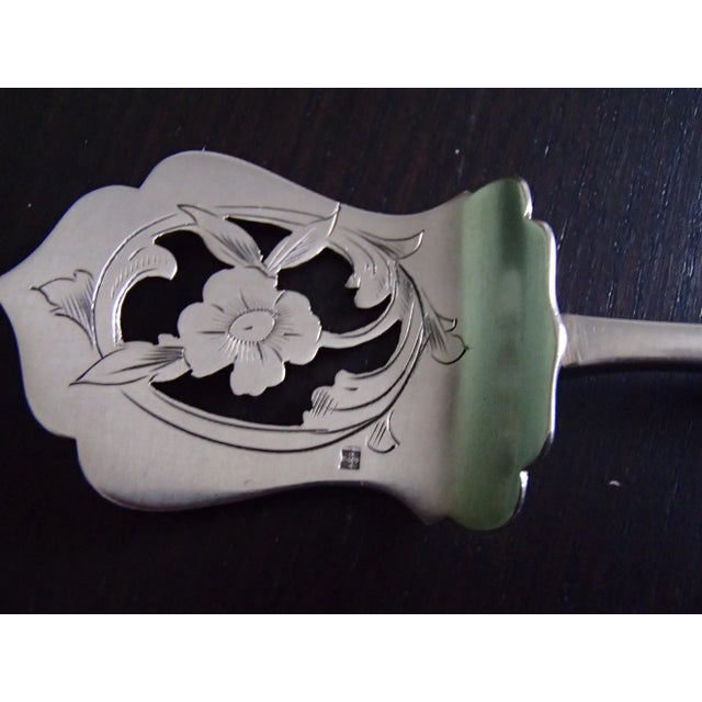 Antique Art Nouveau Pewter & Silver Cutlery Set from Josselin, Set of 5 For Sale - Image 9 of 18