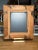 French Provincial Bronze Finish and Matted Accent Wood Wall Mirror For Sale - Image 12 of 12