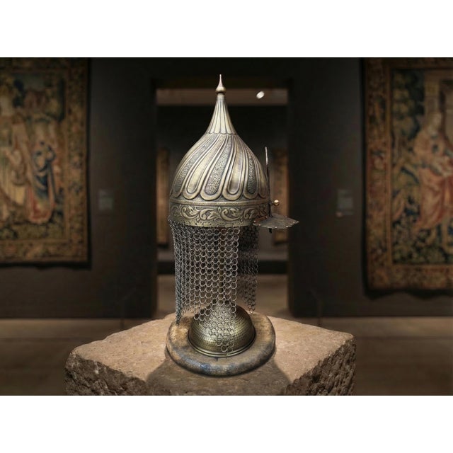 Not Yet Made - Made To Order Hand Carved Heavy Brass Fluted Helmet For Sale - Image 5 of 14