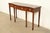English Baker Furniture Historic Charleston Federal Inlaid Mahogany Three-Drawer Console Table | Newly Refinished For Sale - Image 3 of 14