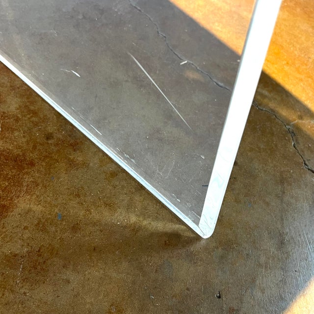 1980s Set of 4 High Back Lucite Dining Chairs For Sale - Image 17 of 17